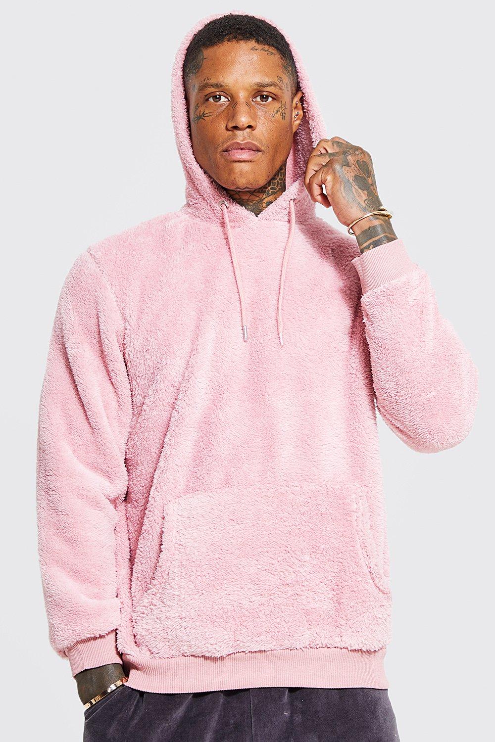 Boohooman store pink hoodie